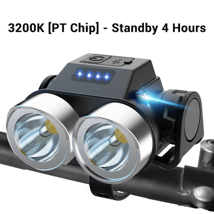 Faro LED superbrillante de doble cabezal portátil para exteriores