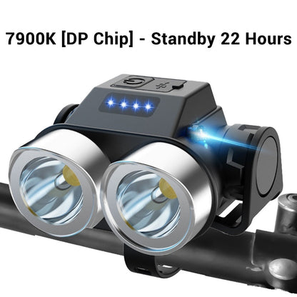 Faro LED superbrillante de doble cabezal portátil para exteriores