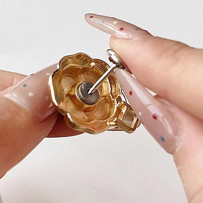 Hebillas de cintura desmontables de camelia para vaqueros holgados