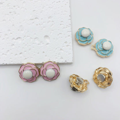 Hebillas de cintura desmontables de camelia para vaqueros holgados