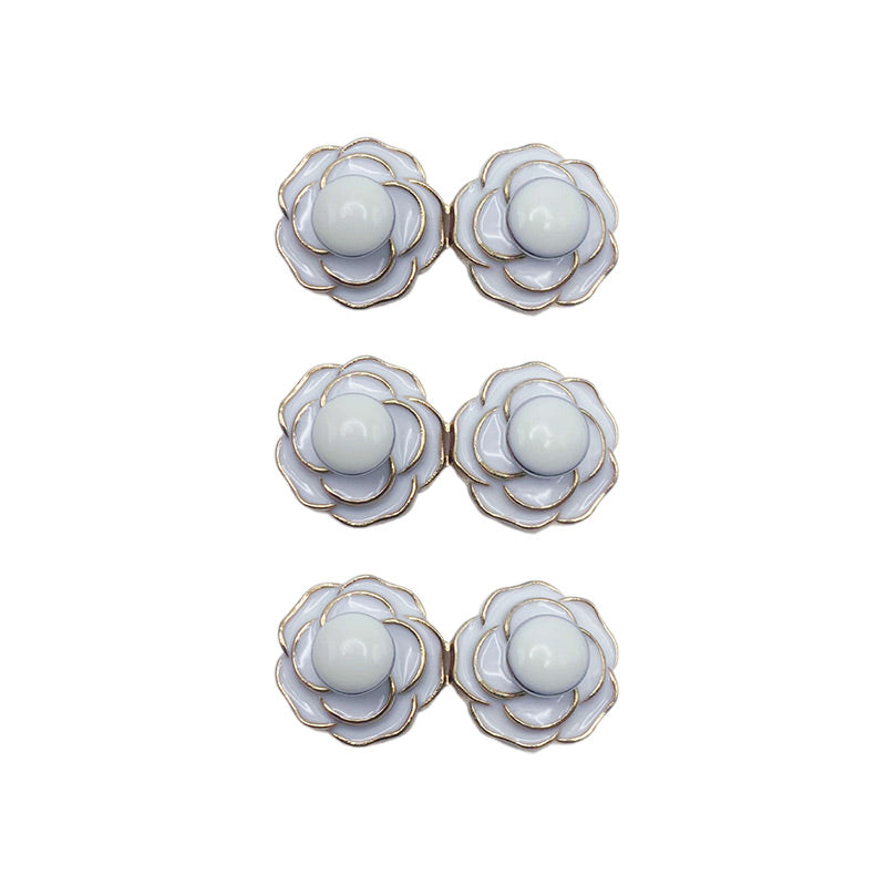 Hebillas de cintura desmontables de camelia para vaqueros holgados