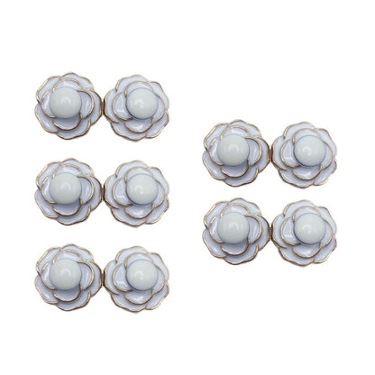 Hebillas de cintura desmontables de camelia para vaqueros holgados