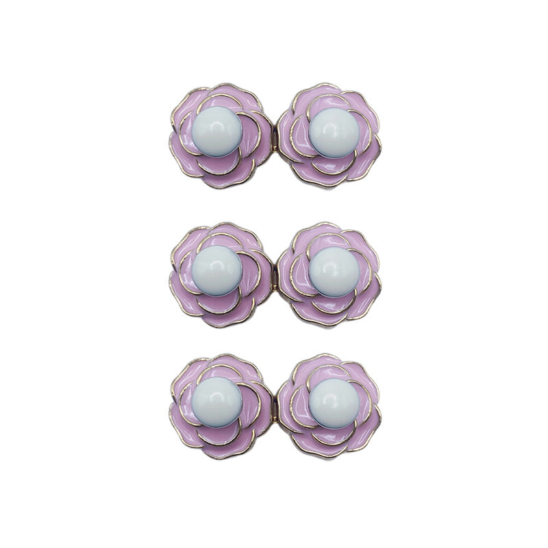 Hebillas de cintura desmontables de camelia para vaqueros holgados