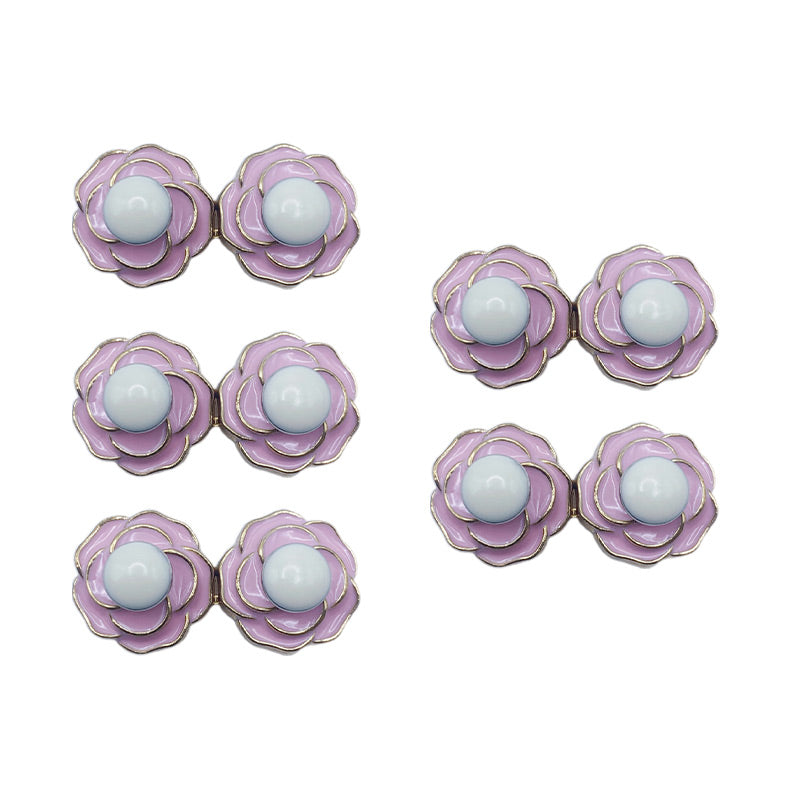 Hebillas de cintura desmontables de camelia para vaqueros holgados