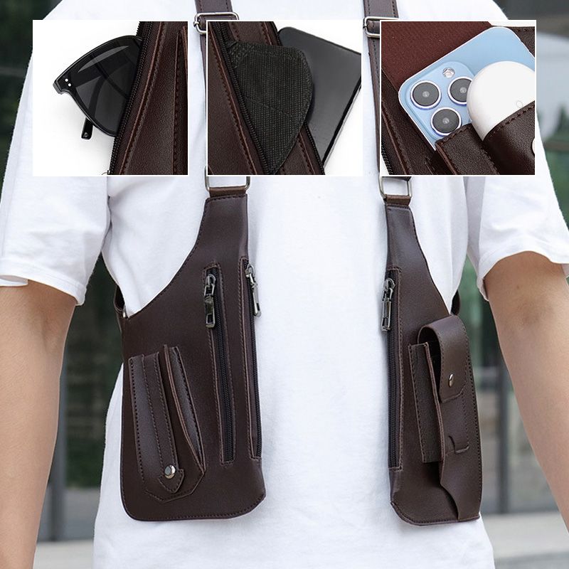 Bolsa Táctica Antirrobo para Hombre - Mochila de Doble Hombro y Multibolsillos 🎒🔒