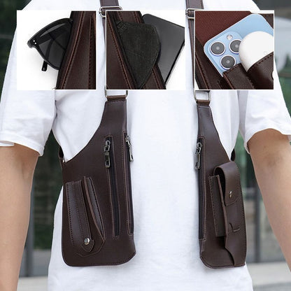 Bolsa Táctica Antirrobo para Hombre - Mochila de Doble Hombro y Multibolsillos 🎒🔒