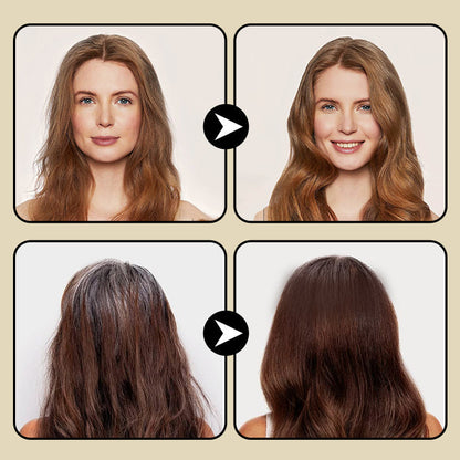 Tinte para el cabello con peine seguro y práctico