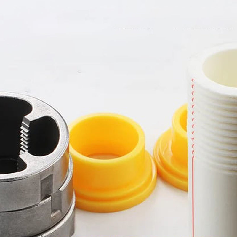 Taladro eléctrico roscador de tubos de agua modificado