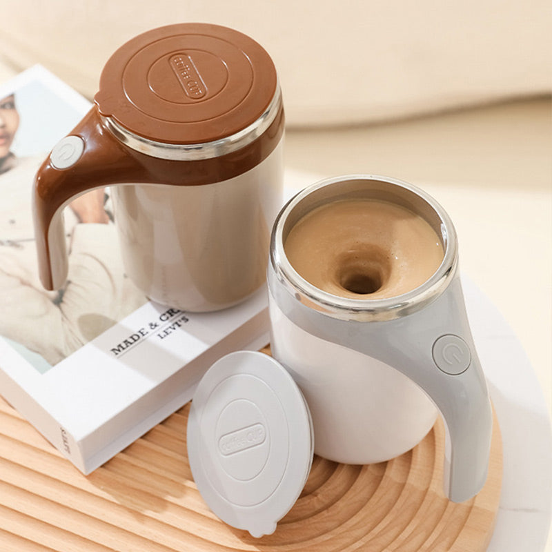 Taza de café de agitación magnética automática con tapa