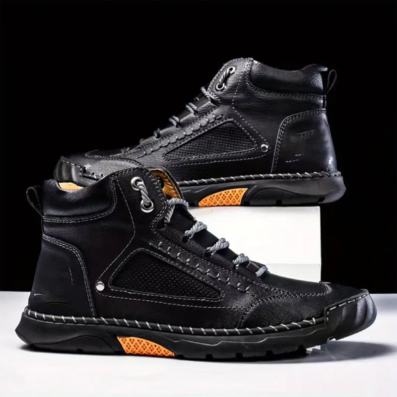 💥Elegantes botas para hombre con suela plana cosida a mano