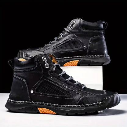 💥Elegantes botas para hombre con suela plana cosida a mano