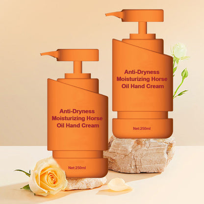 Crema de manos hidratante antisequedad con aceite de caballo