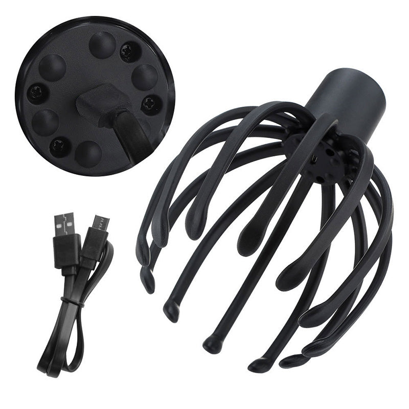 Masajeador Eléctrico Ajustable de Garra de Pulpo para el Cuero Cabelludo