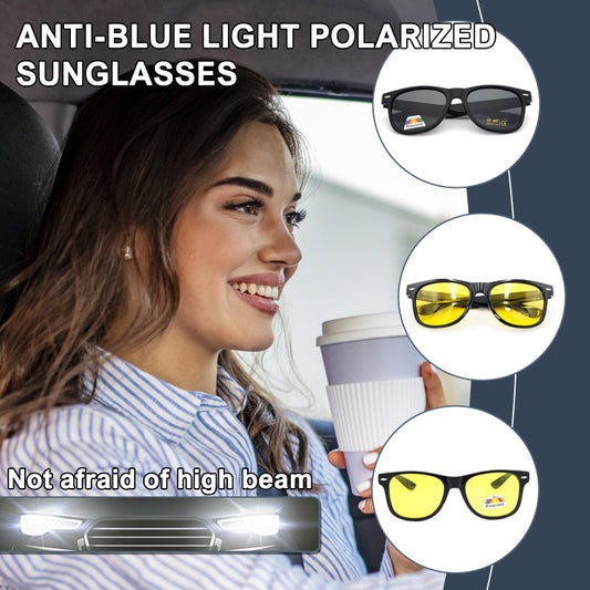 Gafas de sol polarizadas anti luz azul de moda