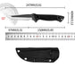 💥Extremely high strength🔥Titanium tungsten steel alloy knife