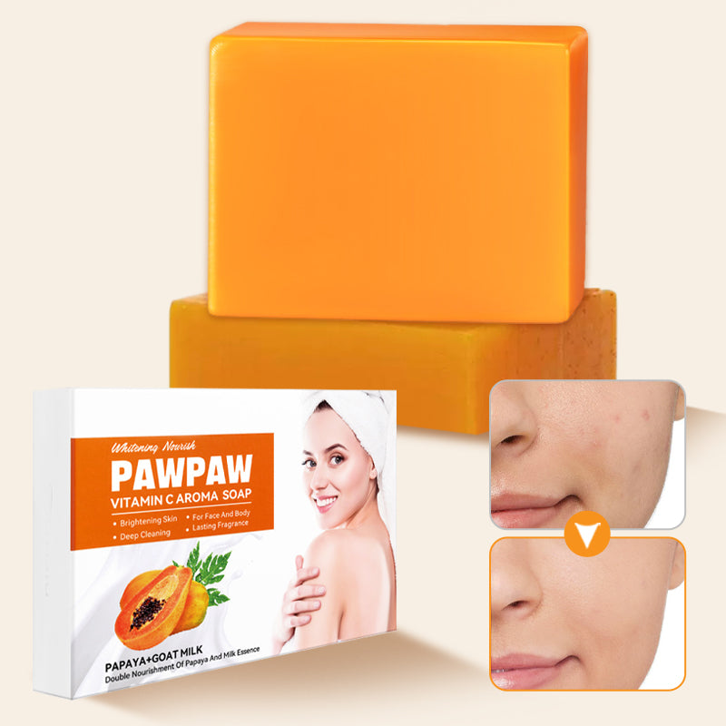 Jabón Artesanal de Leche de Cabra y Papaya con Vitamina C