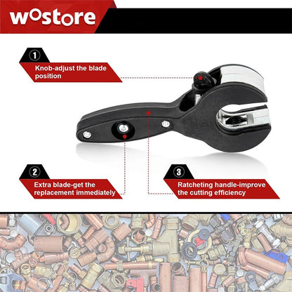 🔥Hot Sale 50% OFF🔥 Juego de cortatubos de carraca de 3 piezas