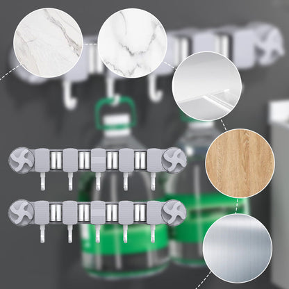 Abrazadera de Fregona con Ventosa sin Perforación para Baño