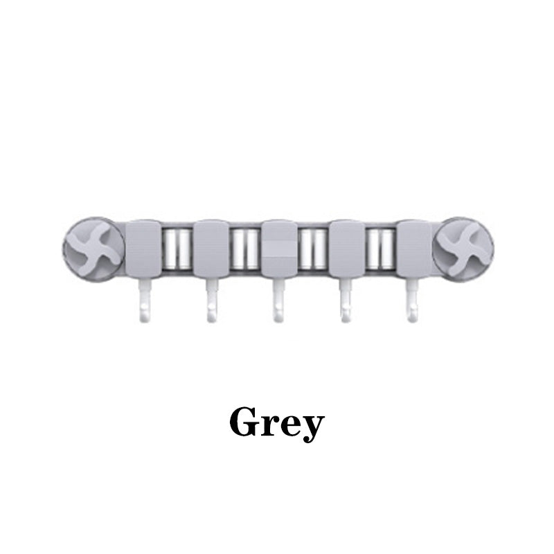 Abrazadera de Fregona con Ventosa sin Perforación para Baño