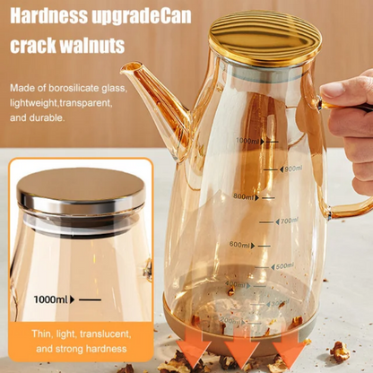 Botella dispensadora de aceite con boquilla antigoteo