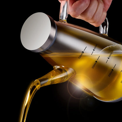 Botella dispensadora de aceite con boquilla antigoteo