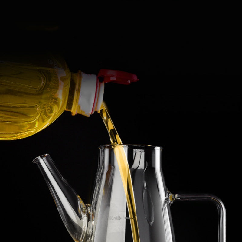 Botella dispensadora de aceite con boquilla antigoteo