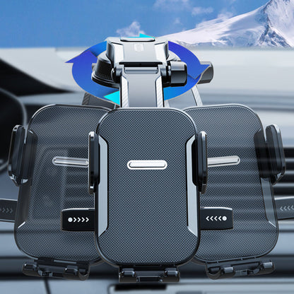 Soporte de teléfono multifuncional para coche con ventosa