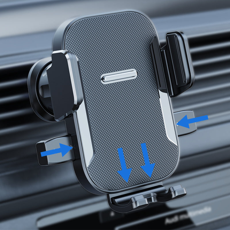 Soporte de teléfono multifuncional para coche con ventosa