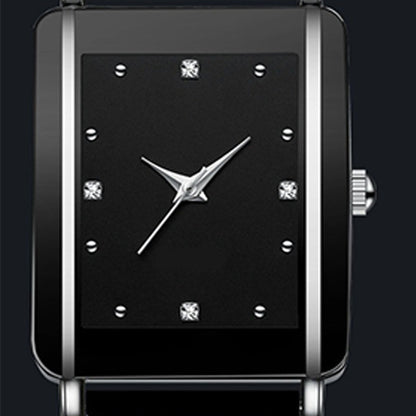Moda Casual Versátil Reloj Cuadrado de Pareja