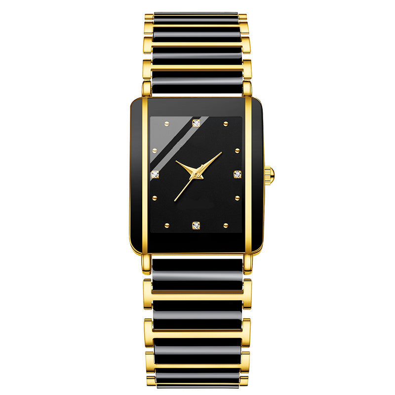 Moda Casual Versátil Reloj Cuadrado de Pareja