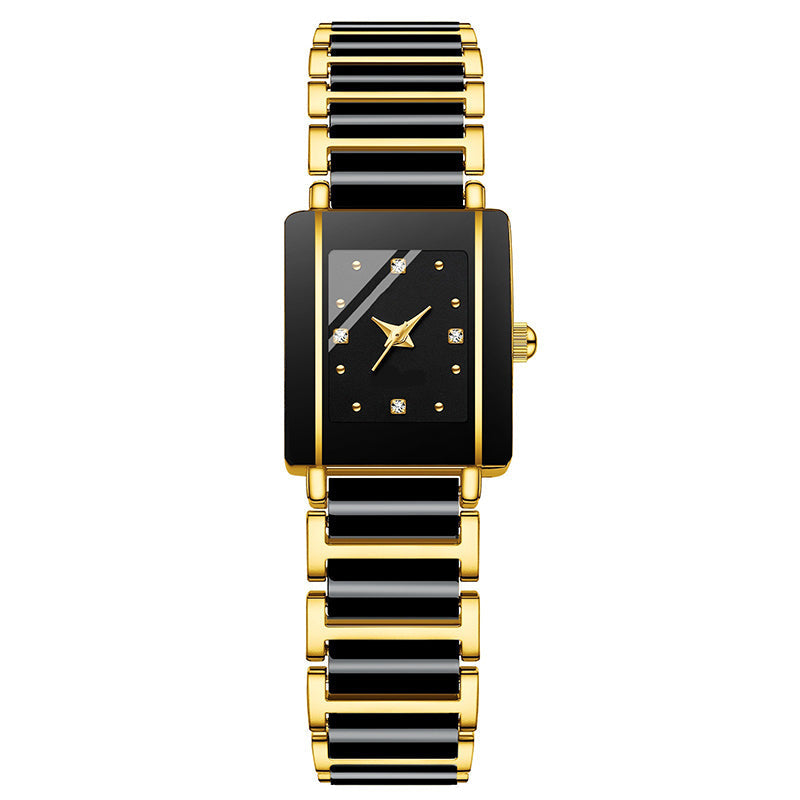Moda Casual Versátil Reloj Cuadrado de Pareja