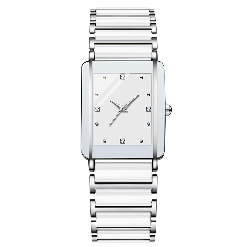 Moda Casual Versátil Reloj Cuadrado de Pareja
