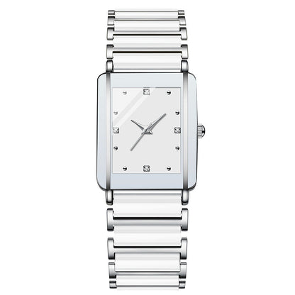 Moda Casual Versátil Reloj Cuadrado de Pareja