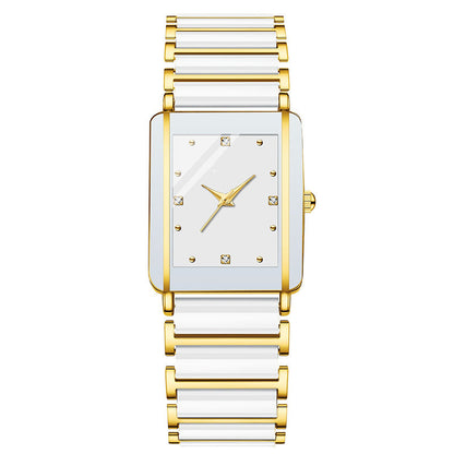 Moda Casual Versátil Reloj Cuadrado de Pareja