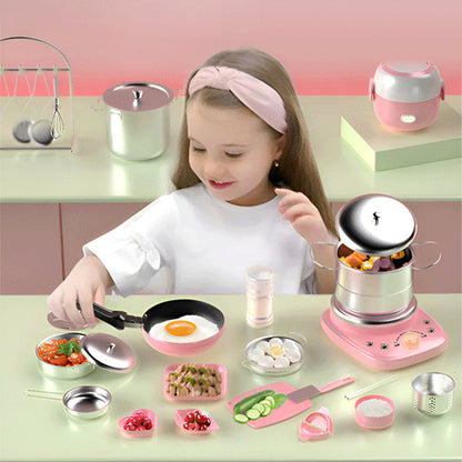 🎁[El mejor regalo para un niño]🍳Mini juguetes de cocina para niños - Juego de 22 piezas