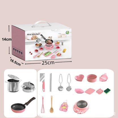 🎁[El mejor regalo para un niño]🍳Mini juguetes de cocina para niños - Juego de 22 piezas