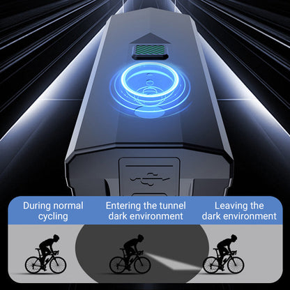Luz de bicicleta recargable, súper brillante e impermeable.