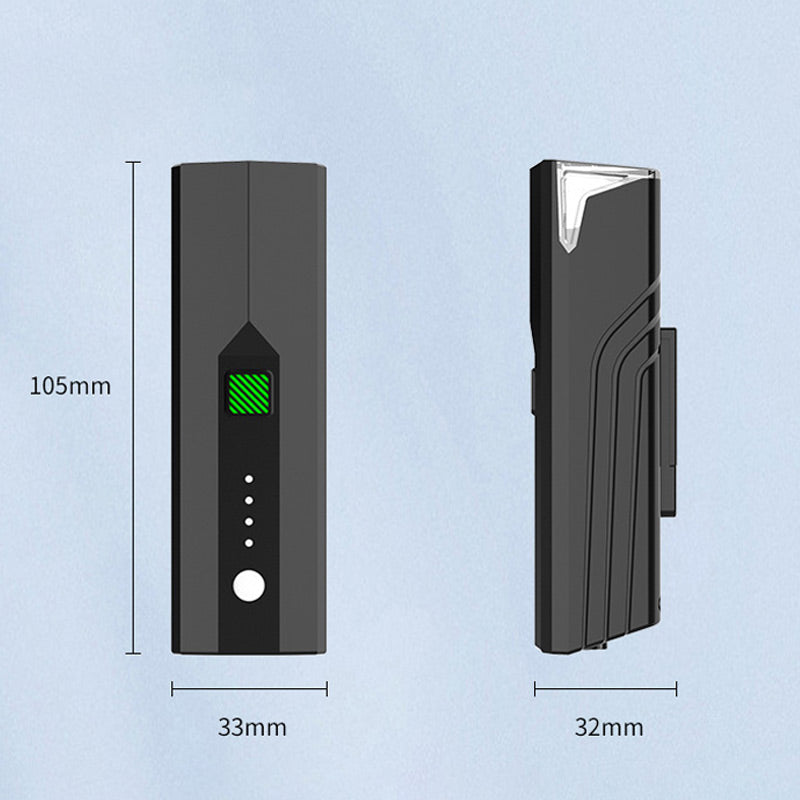 Luz de bicicleta recargable, súper brillante e impermeable.