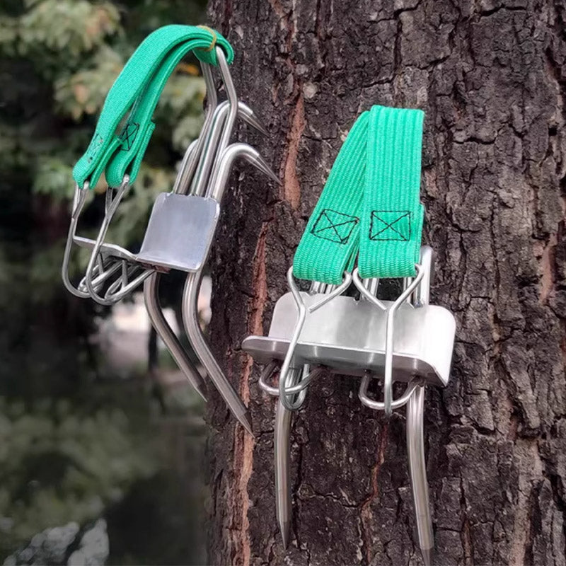 Juego de zapatos antideslizantes de uña de gato para escalar árboles al aire libre