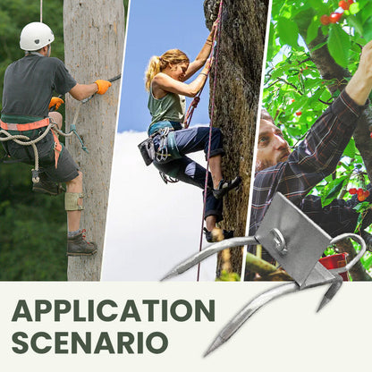 Juego de zapatos antideslizantes de uña de gato para escalar árboles al aire libre