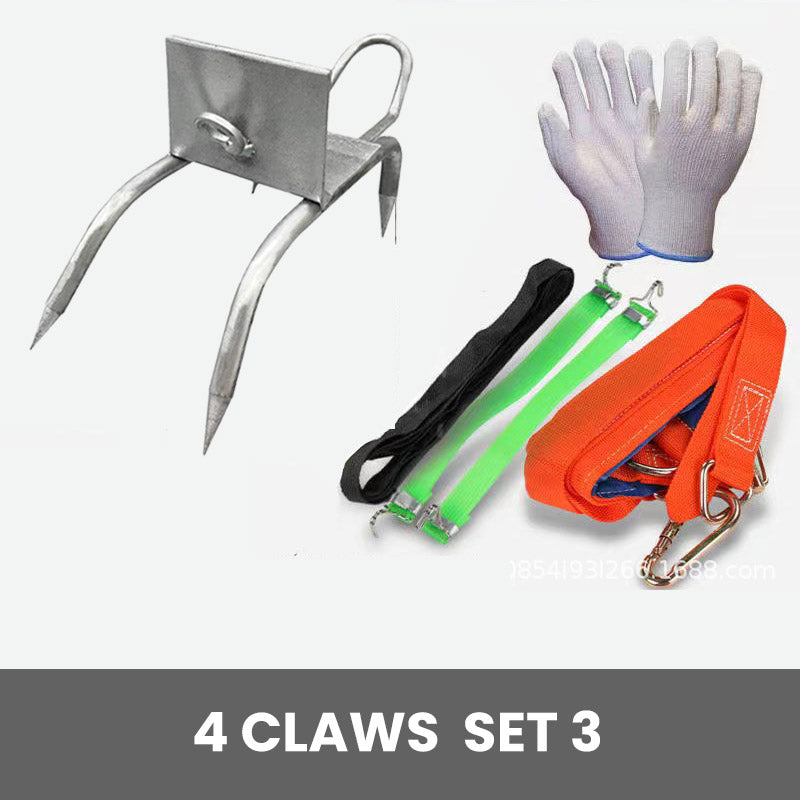 Juego de zapatos antideslizantes de uña de gato para escalar árboles al aire libre