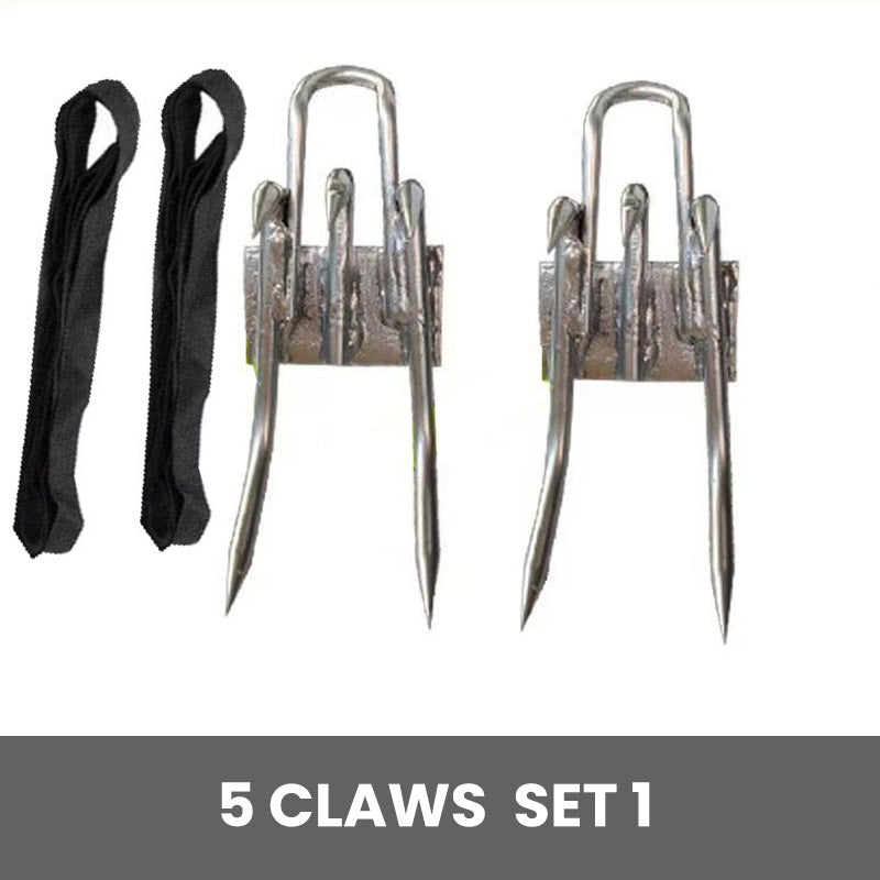 Juego de zapatos antideslizantes de uña de gato para escalar árboles al aire libre