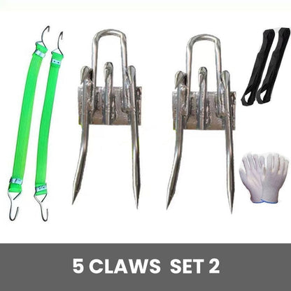 Juego de zapatos antideslizantes de uña de gato para escalar árboles al aire libre