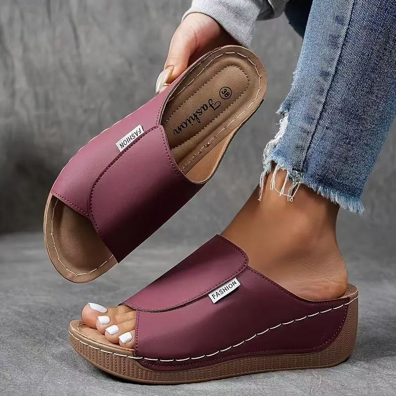 Casual Wedge Slide Sandals til kvinder