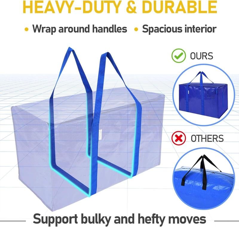 🏠¡OFERTA DE AÑO NUEVO!🛍️ Bolsa multifuncional y resistente XL para almacenamiento y mudanzas ✈️