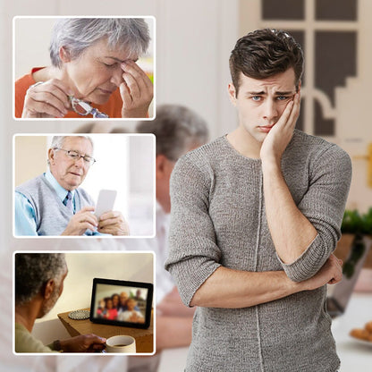 Gafas de Moda HD sin Montura de Corta de 0° y Anti Luz Azul