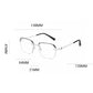 Gafas de Moda HD sin Montura de Corta de 0° y Anti Luz Azul