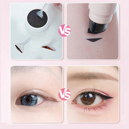 🎉 Compra 1 y Llévate 1 Gratis 🎉 Delineador de Efecto Sello Integrado con Base Giratoria