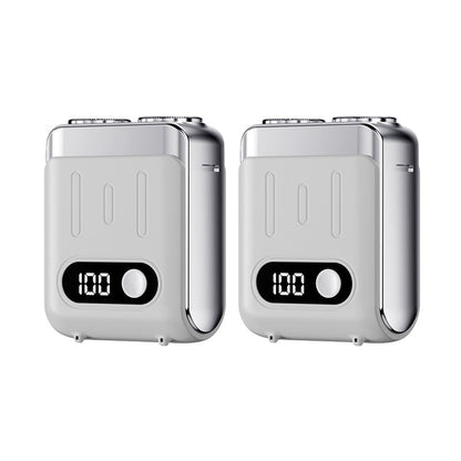 Mini afeitadora eléctrica rotativa portátil para hombre