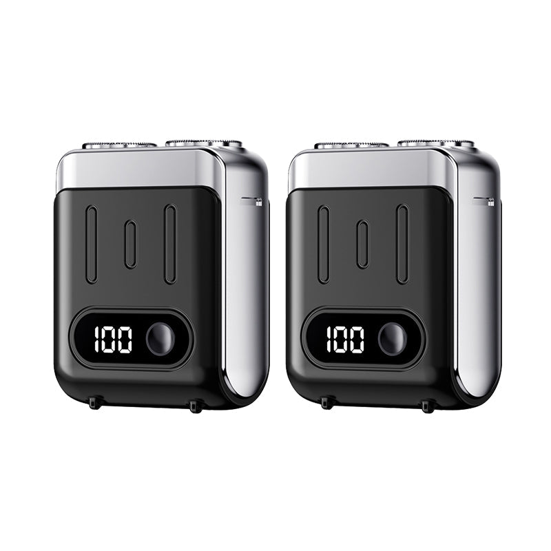 Mini afeitadora eléctrica rotativa portátil para hombre
